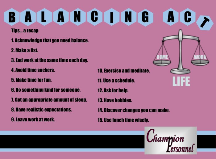 Work-life balance tips